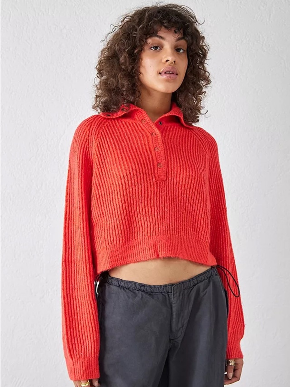 BDG Lexi Henley Cropped Sweater